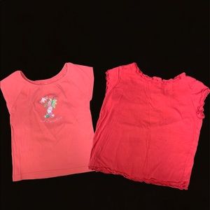 Lot Little girls Gymboree Pink Shirts